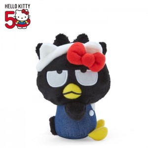 Black Hello Kitty Badtz-maru Mascot Keychain Plush (Hello, Everyone! Series) | CA_HK31733