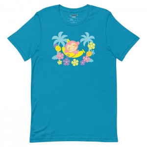 Black Hello Kitty Chi Chai Monchan Tropical Paradise Tee | CA_HK19574