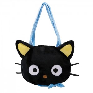 Black Hello Kitty Chococat Face Plush | CA_HK31878