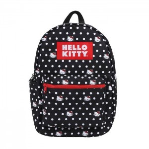 Black Hello Kitty Hello Kitty Polka Dot Classic Backpack | CA_HK47915