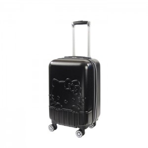 Black Hello Kitty Hello Kitty x FUL 21" Hardshell Carry-on Luggage in Black | CA_HK23026