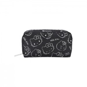 Black Hello Kitty Hello Kitty x LeSportsac Rectangular Cosmetic Bag (I Am A Star) | CA_HK90373