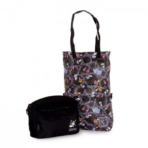 Black Hello Kitty Kuromi 2-in-1 Shoulder Bag | CA_HK68893