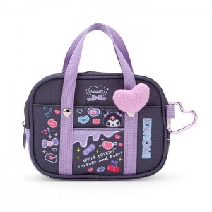 Black Hello Kitty Kuromi Mini Handbag (Sanrio Academy Series) | CA_HK46110