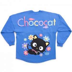 Blue Hello Kitty Chococat Flowers JapanLA Spirit Jersey | CA_HK67191