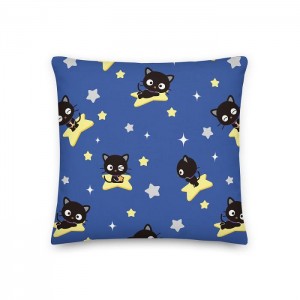 Blue Hello Kitty Chococat Starry Night 18" Square Pillow | CA_HK63271