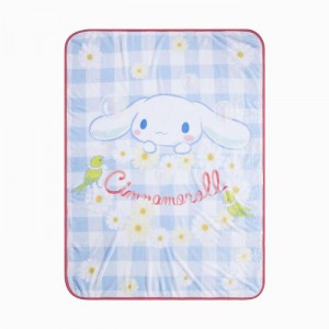 Blue Hello Kitty Cinnamoroll Blue Gingham Throw Blanket | CA_HK67162