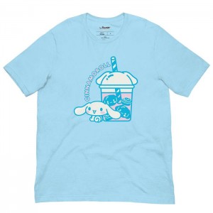 Blue Hello Kitty Cinnamoroll Bubble Tea Tee | CA_HK42093