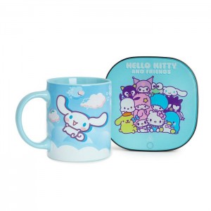 Blue Hello Kitty Cinnamoroll Coffee Mug Warmer Set | CA_HK63247