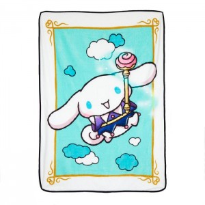 Blue Hello Kitty Cinnamoroll Magic Wand Throw Blanket | CA_HK13329