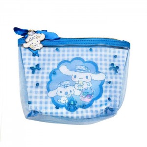 Blue Hello Kitty Cinnamoroll Zipper (Gingham Paperboy Series) | CA_HK11609