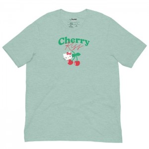 Blue Hello Kitty Hello Kitty Cherry Kiss Tee | CA_HK14576