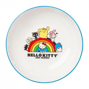 Blue Hello Kitty Hello Kitty and Friends Ceramic Dinner Bowl (Rainbow Parade) | CA_HK64123