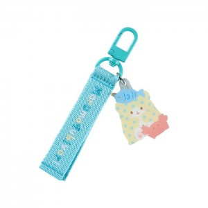 Blue Hello Kitty Marumofubiyori Logo Keychain (Sanrio Character Award Series) | CA_HK15060