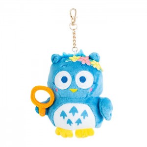 Blue Hello Kitty PataPataPeppy Plush Mascot Keychain (Flower Power Series) | CA_HK50983