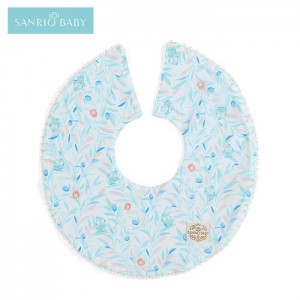 Blue Hello Kitty Sanrio Baby Organic Cotton Hangyodon Bib | CA_HK45326