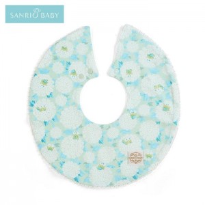 Blue Hello Kitty Sanrio Baby Organic Cotton Keroppi Bib | CA_HK70879