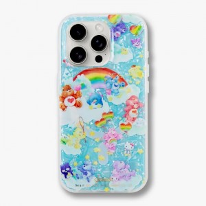 Blue Multicolor Hello Kitty Hello Kitty and Friends x Care Bears iPhone Case | CA_HK93673