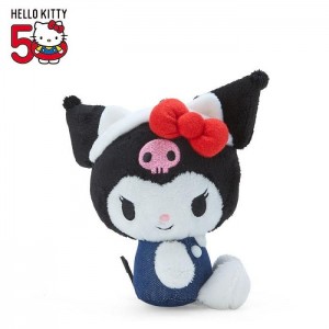 Blue / Black Hello Kitty Kuromi Mascot Keychain Plush (Hello, Everyone! Series) | CA_HK79853