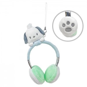 Blue / Green Hello Kitty Pochacco Plush Headphones Bag Charm | CA_HK22693