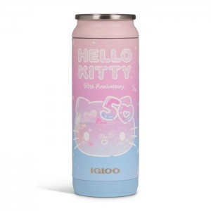 Blue / Pink Hello Kitty Hello Kitty x Igloo 50th Anniversary 16oz Stainless Steel Can | CA_HK60322