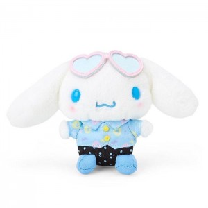 Blue / White Hello Kitty Cinnamoroll Plush Mascot Keychain (Day at the Funfair Series) | CA_HK39855