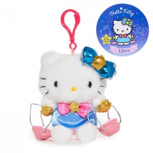 Blue / White Hello Kitty Hello Kitty Libra Mascot Clip (Zodiac Series) | CA_HK89759