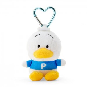 Blue / White Hello Kitty Pekkle Plush Mascot All My Heart Keychain | CA_HK19704