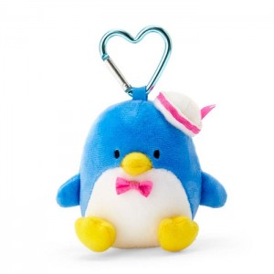 Blue / White Hello Kitty Tuxedosam Plush Mascot All My Heart Keychain | CA_HK69129