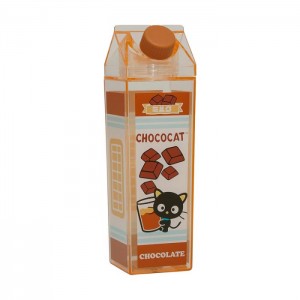 Brown Hello Kitty Chococat Milk Carton Water Bottle (Chocolate) | CA_HK89295