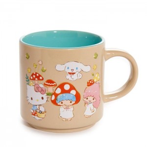 Brown Hello Kitty Hello Kitty and Friends Mushroom Ceramic Mug | CA_HK94883