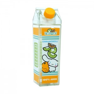 Green Hello Kitty Cinnamoroll Milk Carton Water Bottle (Orange & Kiwi) | CA_HK65596