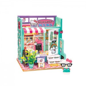 Green Hello Kitty Hello Kitty DIY Miniature Bookstore | CA_HK17442