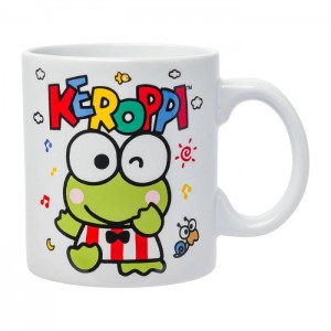 Green Hello Kitty Keroppi All-Over Print Ceramic Mug (Winking) | CA_HK69721