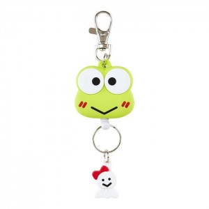 Green Hello Kitty Keroppi Bestie Face Badge Reel | CA_HK87735