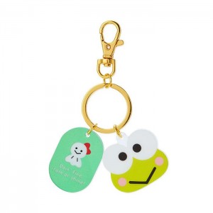 Green Hello Kitty Keroppi Besties Keychain | CA_HK21802