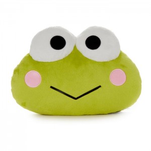 Green Hello Kitty Keroppi Large 16" Face Plush (Kero-Dot Series) | CA_HK92866