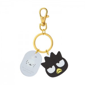 Grey / Black Hello Kitty Badtz-maru Besties Keychain | CA_HK12402