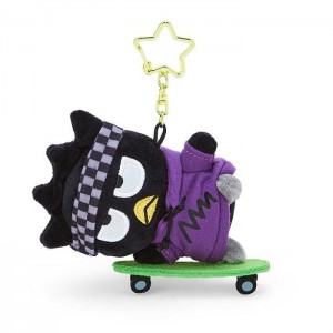 Multicolor Hello Kitty Badtz-maru Plush Mascot Keychain (Sk8r Squad Series) | CA_HK47342