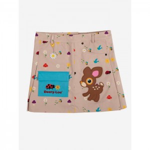 Multicolor Hello Kitty Deery-Lou x Dumbgood Cargo Skirt | CA_HK17022