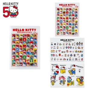 Multicolor Hello Kitty Hello Kitty File Folder and Sticker Set (Hello, Everyone! Series) | CA_HK79052