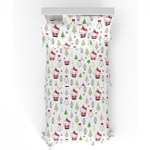 Multicolor Hello Kitty Hello Kitty Holiday Cotton Flannel Sheet Set | CA_HK43411