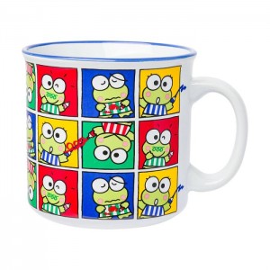 Multicolor Hello Kitty Keroppi Ceramic Mug (Grid Pose) | CA_HK62616