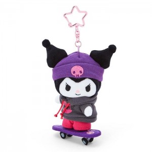 Multicolor Hello Kitty Kuromi Plush Mascot Keychain (Sk8r Squad Series) | CA_HK97425