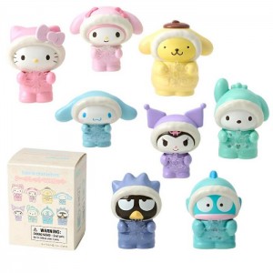 Multicolor Hello Kitty Sanrio Characters Mini Figurine Blind Box (Winter Snowsuit Series) | CA_HK64260