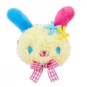 Multicolor Hello Kitty U*SA*HA*NA Plush Hair Clip (Gingham Bow) | CA_HK21352