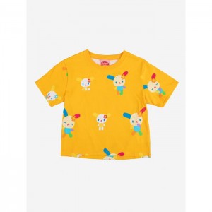 Multicolor Hello Kitty U*SA*HA*NA x Dumbgood Baby Tee | CA_HK47236