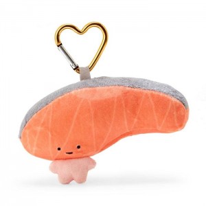 Orange Hello Kitty Kirimichan Plush Mascot All My Heart Keychain | CA_HK41957