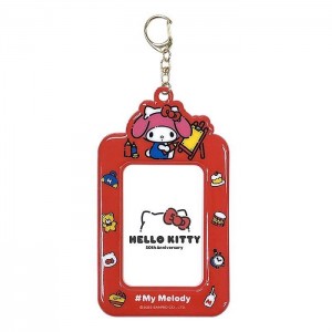 Orange Hello Kitty My Melody ID Badge Holder (Hello, Everyone! Series) | CA_HK56941