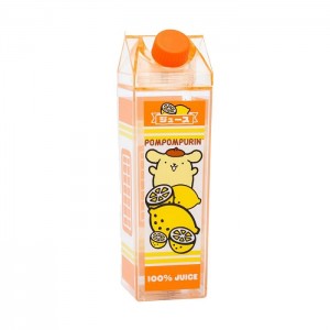 Orange Hello Kitty Pompompurin Milk Carton Water Bottle (Lemon) | CA_HK80840